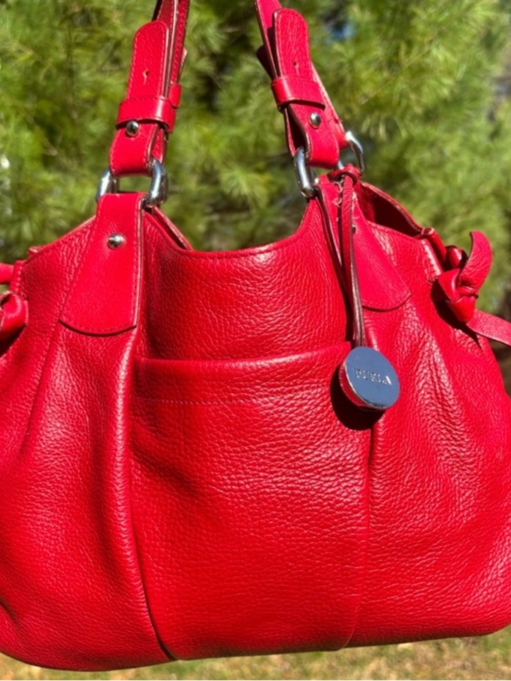 Furla 2000’s Vintage Carmen Red Leather Bag